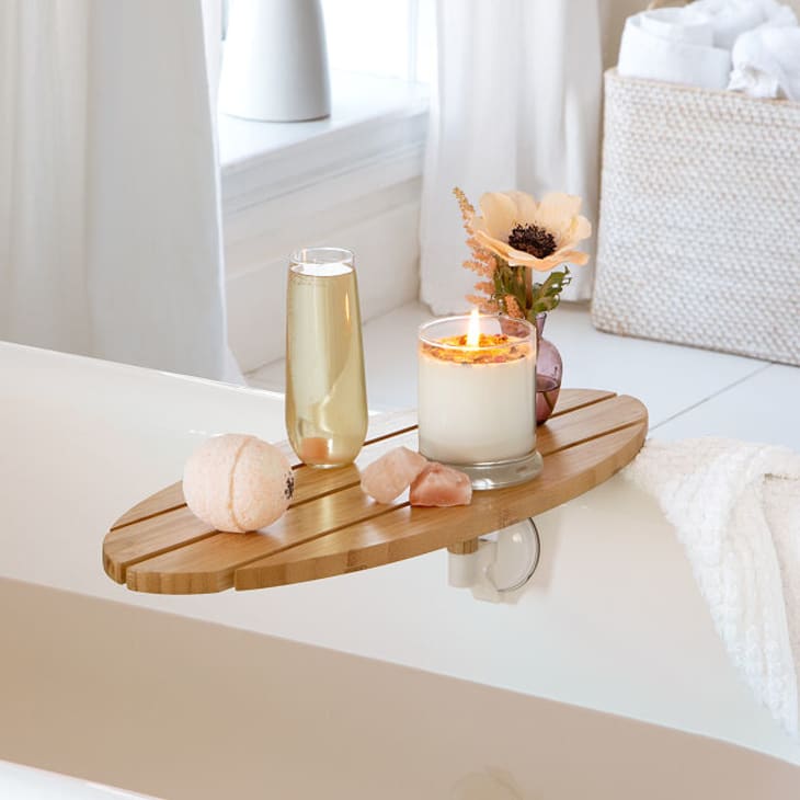 This Bath Tray’s Unique Feature Will Take Your Baths to the Next Level